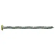 #8 x 3" Beige Painted Steel Phillips Pan Head Sheet Metal Screws