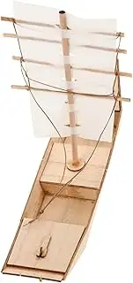 FUTUREORYY Sailboat Model Kit Wooden Model Boat Set Unfinished Boat Kit Build Your Own Ship Educational Puzzle Craft for Family