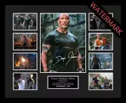 THE ROCK DWAYNE JOHNSON LIMITED EDITION OF 100 ONLY SIGNED & FRAMED MEMORABILIA