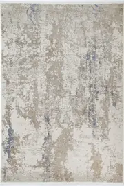 Cordelia Vidlak Abstract Beige & Blue Rug