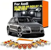 LED Interior Light Kit, For Audi Q3 8U Q5 8R SQ5 Q7 4L 2007-2014 2015 2017 2018 2019 Sportback Led Bulbs