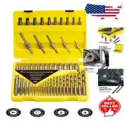 55-Piece Screw & Bolt Extractor Set: High-Speed Drill Bits for Damaged Fasteners