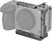 SmallRig HawkLock Quick Release Half Cage for Sony FX3 / FX30, with Cold Shoe and NATO Rail, Quick Release Plate for Arca, for Sony XLR Handle, for DJI RS 3 / RS 3 Pro/RS 4 / RS 4 Pro Gimbal - 4772