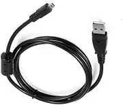 USB PC Data Transfer Battery Charger Cable for Select Sony Cybershot DSC-H200 DSC-H300 DSC-W370 DSC-W800 DSC-W830 DSC-W310 (See / Check Product Description for List of Compatible Models Before Buying)