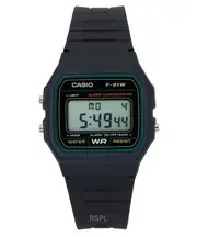 Casio Classic Alarm Chronograph Light Measurement Mode F-91W-3SDG 30M Mens Watch