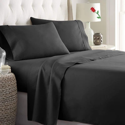 4 Piece Queen Bed Sheet Set-2000Tc Bedding Sheets & Pillowcases -Breathable Bedd