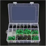 Motorcycle Fairing Bolt Kit 202PCS Motorcycle Fairing Bolts Kit Bodywork Fasteners Screws Nut for Hon┐da for CB1100 for CB125F for CB125R for CB1300(Green)