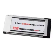 PCI-E PCI Express To 2 Port USB 3.0 34 mm Expresscard Card Converter Adapter US