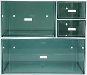 VILLFUL 1 Set Desktop Drawer Organizer Multi Stackable Storage Cabinet for Fashionable Design Compact Lightweight for Desk Office and Cosmetics Storage