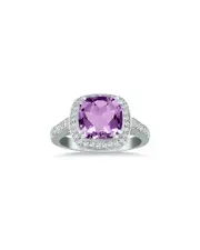 Gem Spark 14K 3.74 ct. tw. Diamond & Amethyst Ring