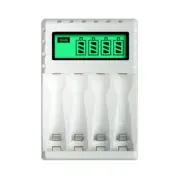 Smart Intelligent LCD Display Battery Charger with 4 Slots for AA/AAA NiCd H9G7