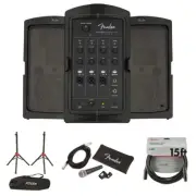 Fender Passport Conference Series 2 PA System w/ Stands, Mic Kit & Cable Bundle
