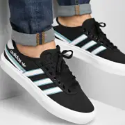 NIB Men's Adidas adidas DELPALA FY7480 Core Black/White/Hazy Blue Size 12-M