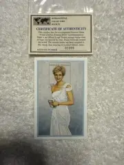 Princess Diana White Chiffon Evening Dress Commemorative Stamps Togo LOW # COA