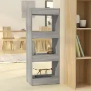 Grey Sonoma Book Cabinet Room Divider 40x30x103cm Engineered Wood Storage Unit