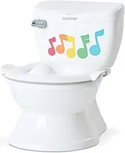 Summer My Size Potty Lights and Songs Transitions, White – Realistic Potty Training Toilet with Interactive Handle that Plays Music for Kids, Removable Potty Topper/Pot, Wipe Compartment, Splash Guard