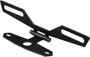 Universal Motorcycle License Plate Holder Adjustable License Plate Tail Light Holder Aluminum Alloy Folding License Plate Rear Light Bracket for Motorcycle ATV Dirt Bike