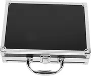 [ARTSEWPLY] Aluminum Alloy Makeup Brush Storage Box Handle Portable Cosmetic Case for Wall Mount