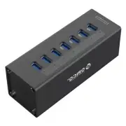 A - ORICO A3H7 7 Port High Speed USB 3.0 Hub With 12V/2.5A AU PLUG Power Adapter