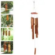 Bamboo Tube Wind Chime Small Chimes for outside Garden Decor Dad