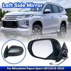 LHS Electric Door Mirror Black For Mitsubishi Pajero Sport /Triton MR 2019-2023