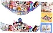 Large Stuffed Animal Hammock | Corner Hanging Jumbo 50% More Space Blue