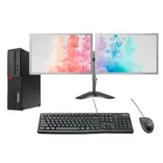 Lenovo M900 SFF Bundle Desktop PC i5-6500 3.6GHz 1TB SSD 8GB RAM + Dual 24" Monitor - Refurbished