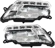 Fog Lamps For W212 E300 E350 E500 E550 2009 2010 2011 2012 2013 Pair Left&Right LED Front Bumper Anti Fog Light 2128200756 2128200856 Driving Lamp
