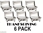 Best CATERING 6 PACK CHAFER CHAFING Dish Sets 8 QT WITH BONUS FUEL PACK