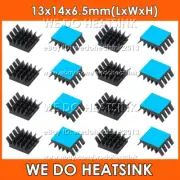 13x14x6.5mm Black Anodized Alloy Heatsink For Raspberry Pi Banana Pi IC CPU RAM