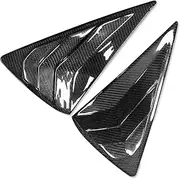 Carbon Fiber Car Rear Window Louver Shutter Cover Trim Compatible for Mazda Artez Axela CX-4 Window Side Vent Trim