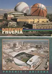 (2) Arizona Diamondbacks Bank One Ballpark Baseball Stadium Postcards #2