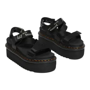 Dr.Martens KIMBER WEBBING STRAP SANDALS 女款 加厚底 馬丁 馬汀 涼鞋 (黑色)