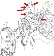 USA SHIPPER - Inside Inner Timing Cover Full Kit for Suzuki Samurai 1.3L