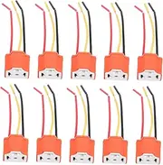 COSMEVIVI 10pcs Car Light Bulb Under Cabinet Lights Headlight Replacement Bulb Headlight Pigtail Conversion Head Motorcycle Wiring Harness Pridola Bottle Lamp Plastic