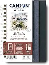 Canson Pro Mi-Teintes 160 GSM Portrait Book, Size A5 (40 Sheet)