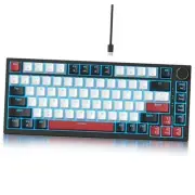 75% Percent Mechanical Keyboard with Knob, Gasket Mouted Wired TKL Gaming