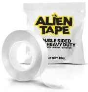 ALIEN TAPE 10 FT. MULTI-SURFACE REUSABLE DOUBLE-SIDED TAPE, 1-PACK