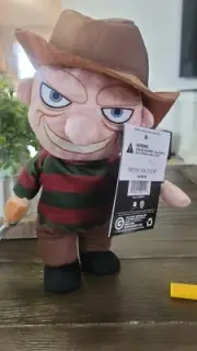 NWT Elm Street Freddy Krueger Animated 12" Walking talking Waddler Plush Gemmy