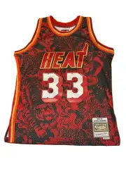 Mitchell & Ness Alonzo Mourning Miami Heat CNY Swingman Jersey Red Size Large
