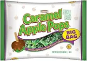 Tootsie Roll Caramel Apple Pops - Individually Wrapped Caramel Covered Green Apple Candy Lollipops - Bulk Peanut Free, Gluten Free Candy - 24 Count (Pack of 1)