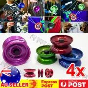 4X Aluminum Professional Yo-Yo Bundle Bearing Ball Kids Toy Magic YoYo AUS
