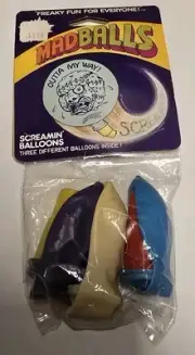 Vintage Official 1986 Madballs Screamin Balloons NEW OLD STOCK Weird Set of 3