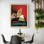 Cordial Campari Liquor Canvas Wall Art