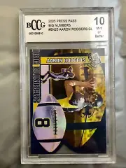 2005 Press Pass Aaron Rodgers Packers #BN 25/25 Rookie BCCG 10 Mint