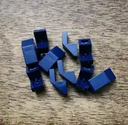 LEGO Dark Blue Slope 45 2 x 1 with Cutout without Stud. QTY 10 Part 28192