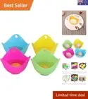 Egg Poacher, Perfect Poached Egg Maker, Non-Stick Poached Eggs Cups, Microwav...