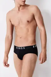 [Bonds] Bonds Men's Originals Cotton Brief in Black Size: Medium M Black