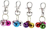 Hohopeti 4pcs Pet Pendant Bells Durable Cat Collars with Attractive Sound Easy to Use Store for Daily Activities Pet Charm Accessories Random Color