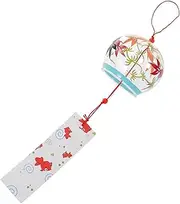 Homoyoyo Handmade Glass Wind Chimes Labels Japanese Aesthetic Melodious Chime Bells Home Dec